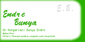 endre bunya business card